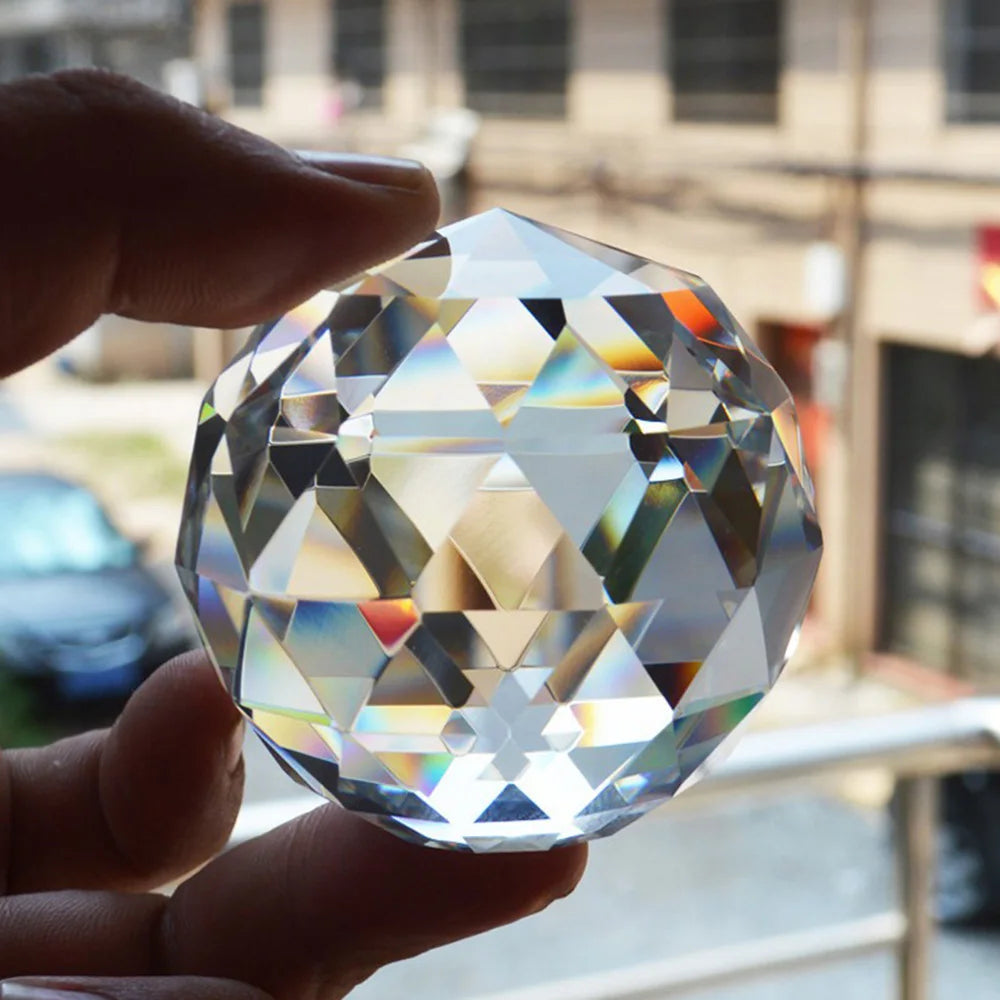 Clear Cut Crystal Sphere