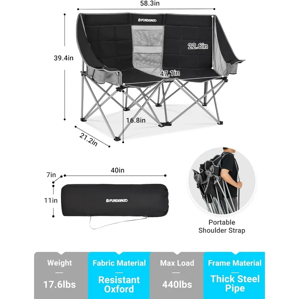 Two-seater picnic chair