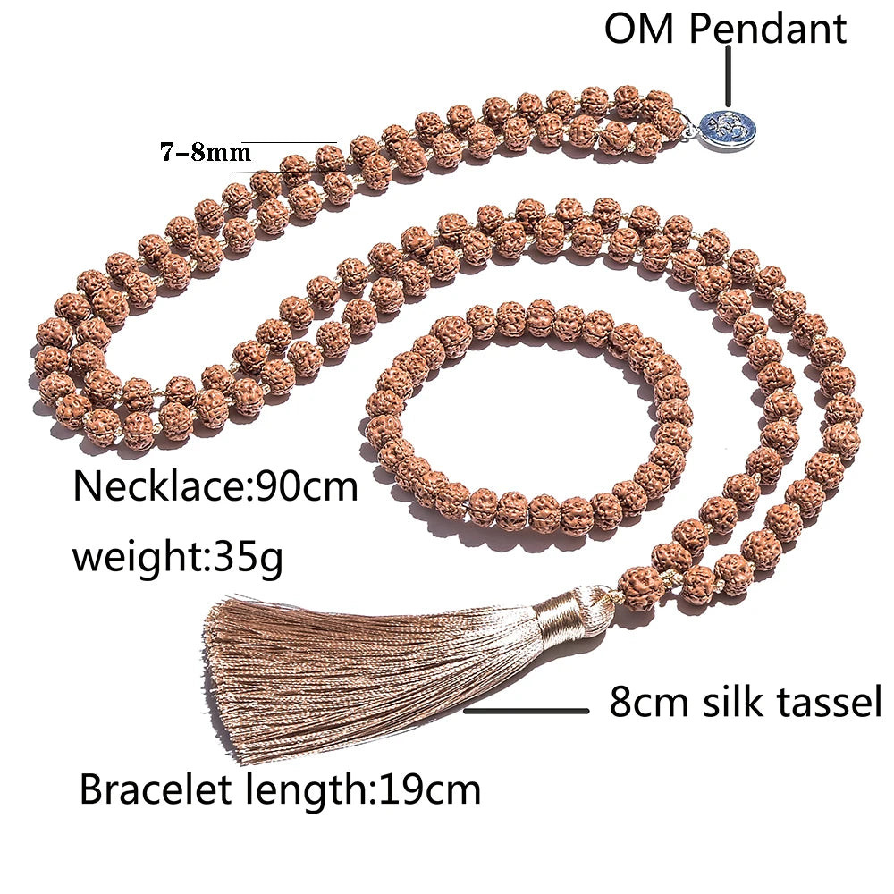 Mala Rudraksha | Beaded Mala Necklace 108