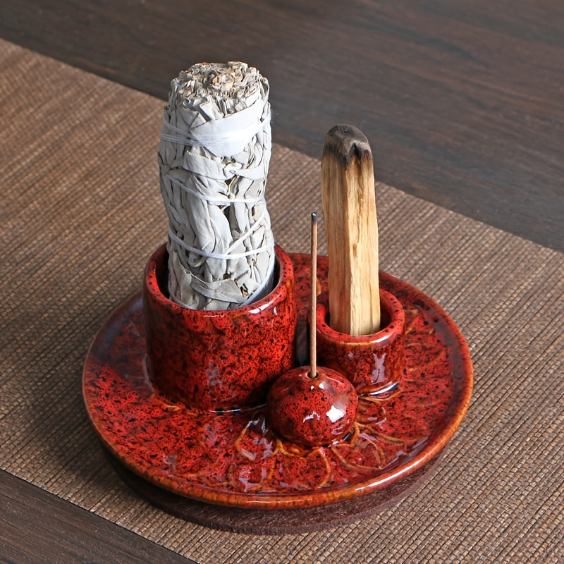 4-in-1 Ceramic Incense Holder