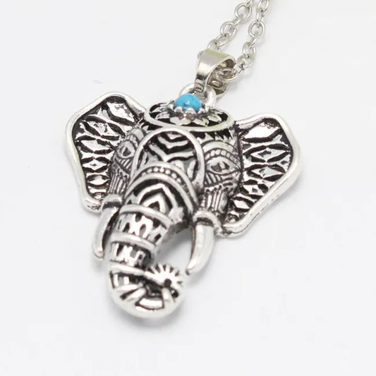 Elephant Head Necklace Good Luck Boho