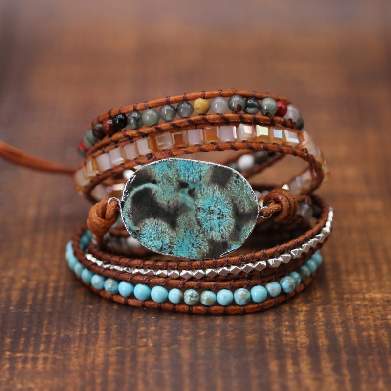 Healing Ocean Jasper Stone Bracelet