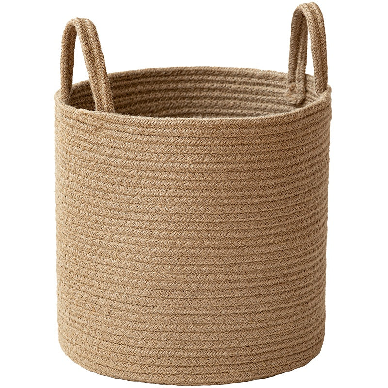 Jute Hand-woven Cotton Basket