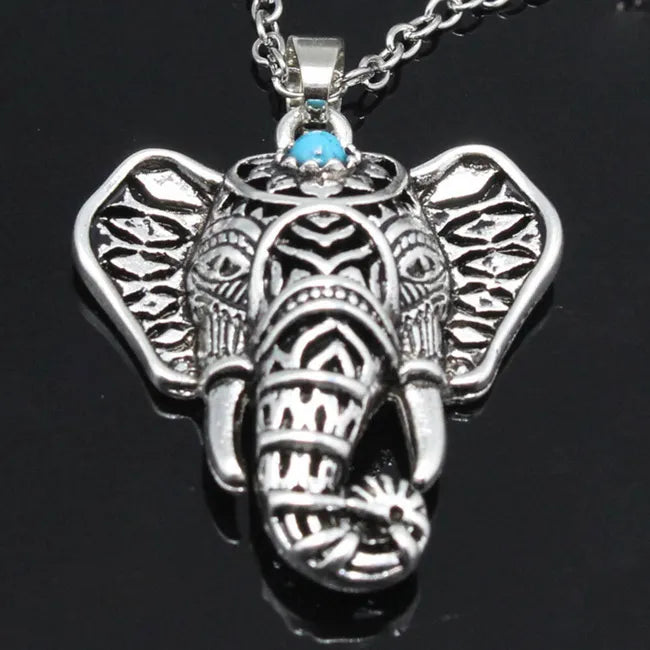 Elephant Head Necklace Good Luck Boho