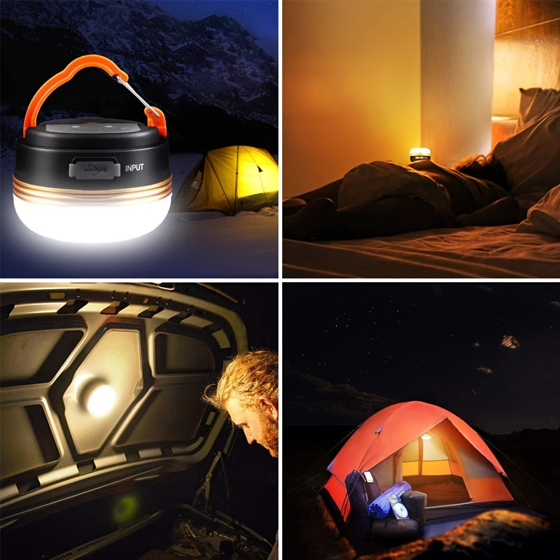 LED camping light with 300LM brightness and 4 lighting modes