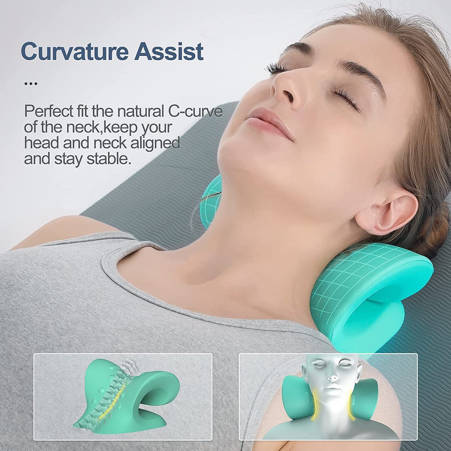 Relaxing neck and shoulder pillow