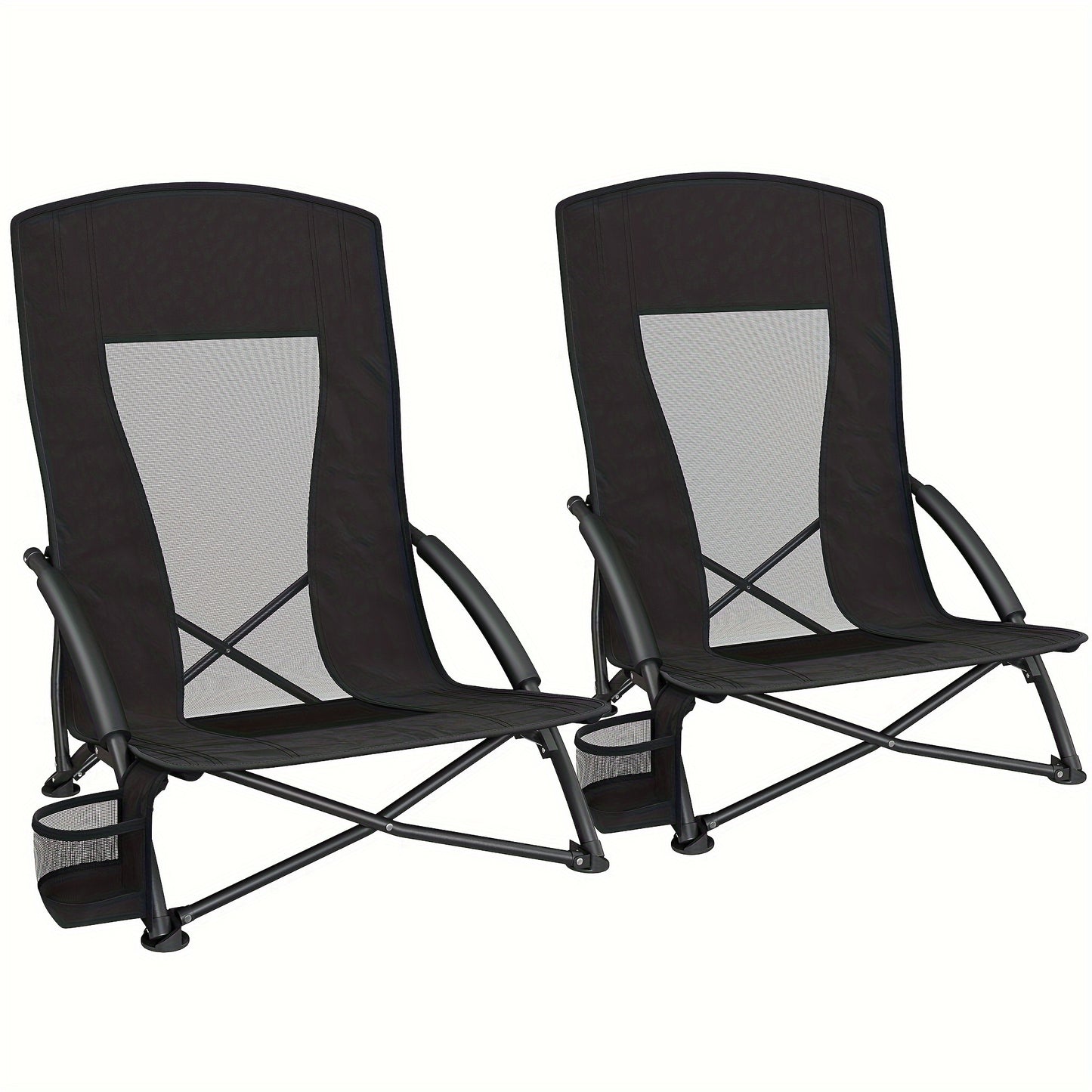 2pcs, Folding Lightweight Comfortable Heavy Duty Outdoor Patio Chair