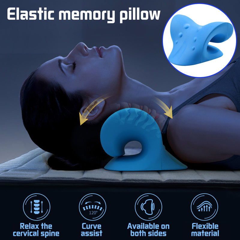 Relaxing neck and shoulder pillow