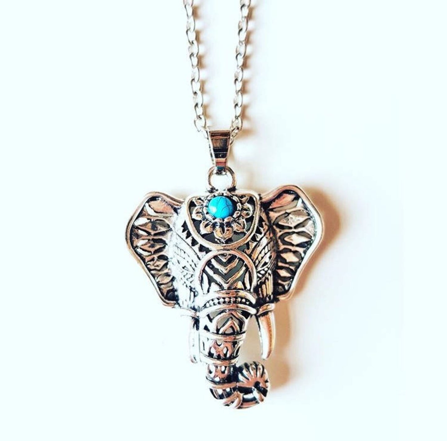 Elephant Head Necklace Good Luck Boho