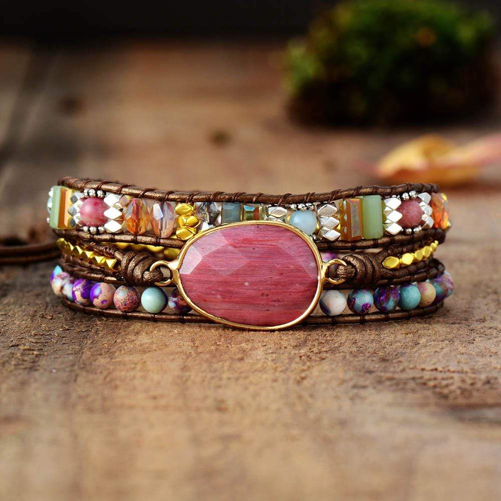 Bracelet "Healing Rhodochrosite" | 100% handmade